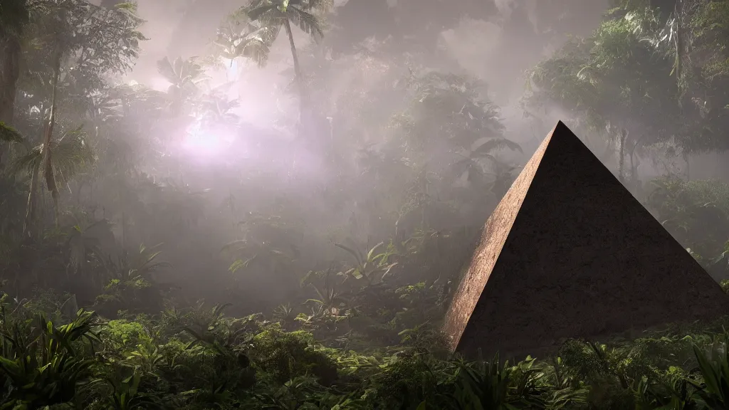 Prompt: A hidden pyramid found in the jungles of Congo very very very beautiful scenery, hd, hdr, ue5, ue6, unreal engine 5, cinematic 4k wallpaper, 8k, ultra detailed, high resolution, artstation, award winning