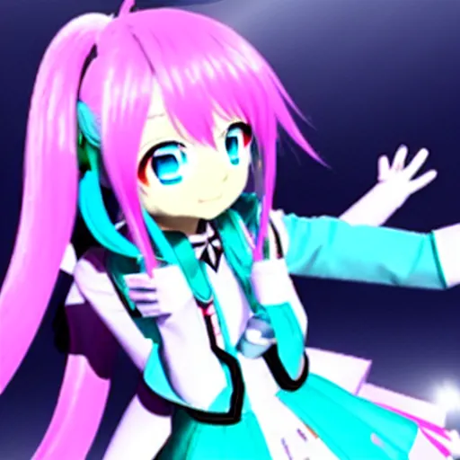 Image similar to hatsune miku, official media