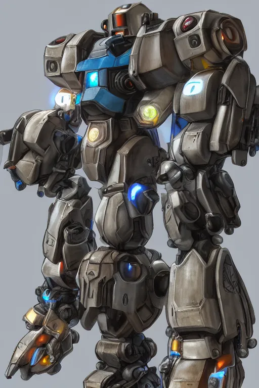 Image similar to mechwarrior 5 : mercenaries mech megaman transformer robot boss tank engine game octane render, 4 k, hd 2 0 2 2 3 d cgi rtx hdr style chrome reflexion glow fanart, global illumination ray tracing hdr fanart arstation by ian pesty by jesper ejsing pixar and disney unreal zbrush central hardmesh