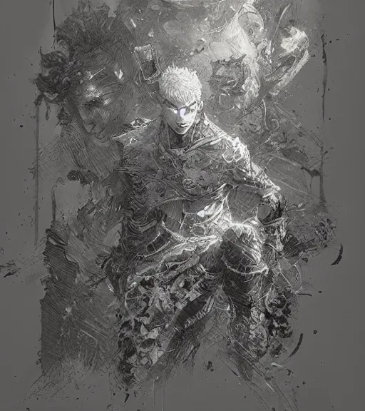 Image similar to けとう すくる, pen and ink, intricate line drawings, by craig mullins, ruan jia, kentaro miura, greg rutkowski, loundraw