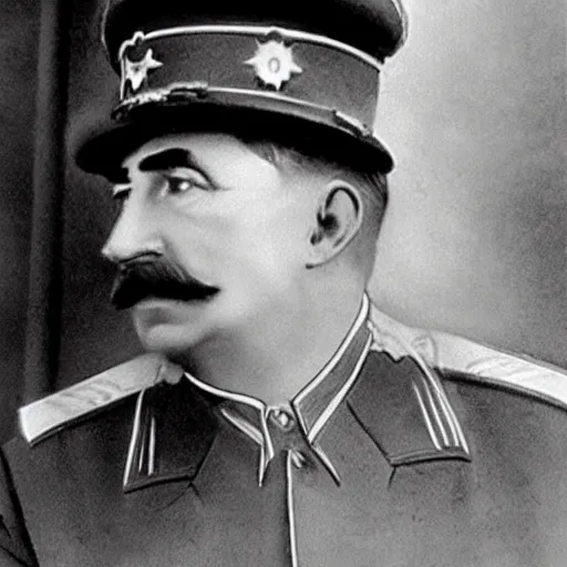 Image similar to Joseph Stalin McDonald's manager