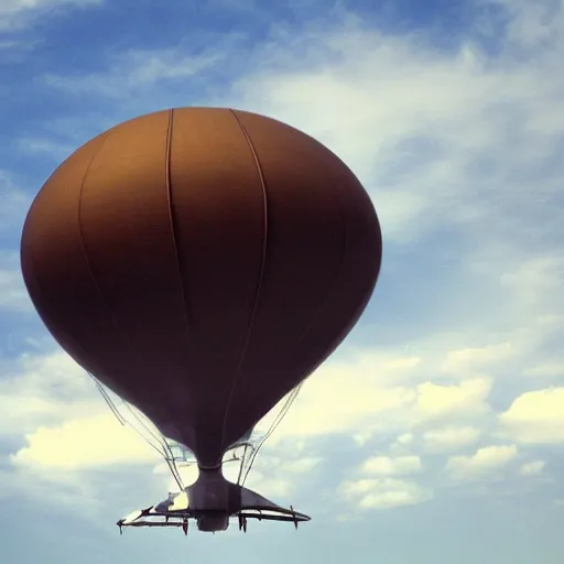 Image similar to brown airship in the sky