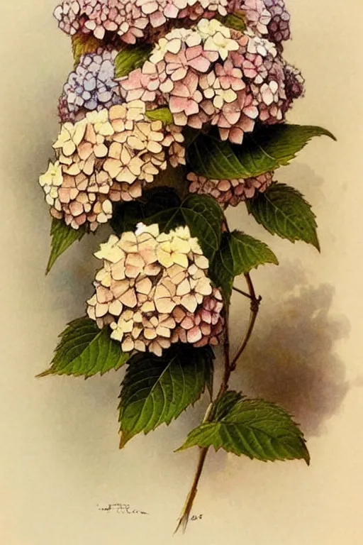 Prompt: ( ( ( ( ( 1 9 5 0 s retro hydrangea. muted colors. ) ) ) ) ) by jean - baptiste monge!!!!!!!!!!!!!!!!!!!!!!!!!!!!!!