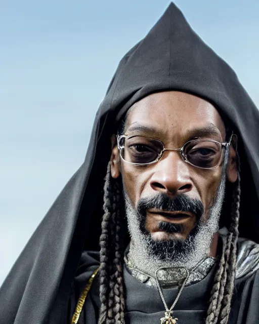 Prompt: Snoop Dogg in the role of Gandalf the Grey, film still, amazing short, 8K, IMAX, ultra detailed