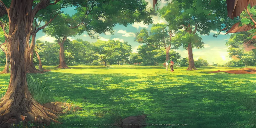 Raining Park Animeanimation Background Stock Illustration 1592891593   Shutterstock