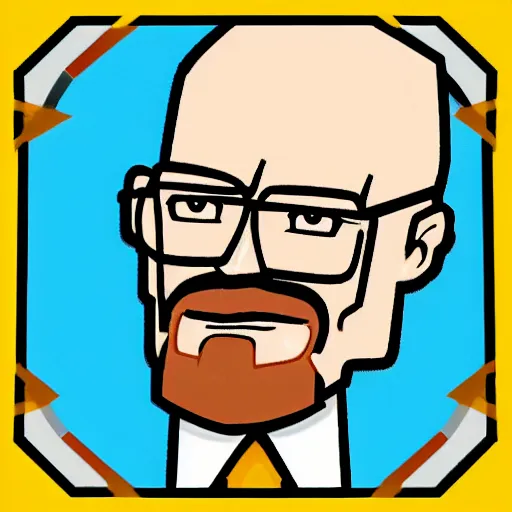 Prompt: walter white clash royale character