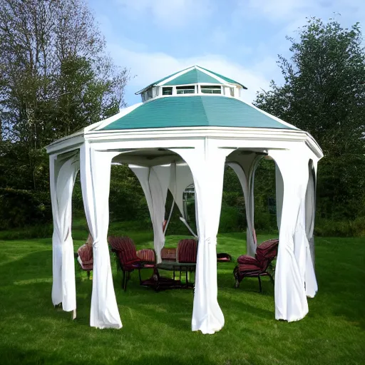 Image similar to distraught gazebos gretchen the horror