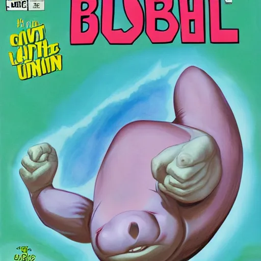 Prompt: comic book cover for issue # 1 of'the blobfish ', art by alex ross