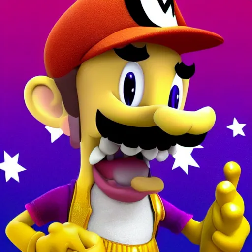 Prompt: waluigi's time to shine