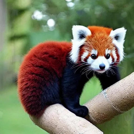 Image similar to Extremely cute!!! cat red panda hybrid