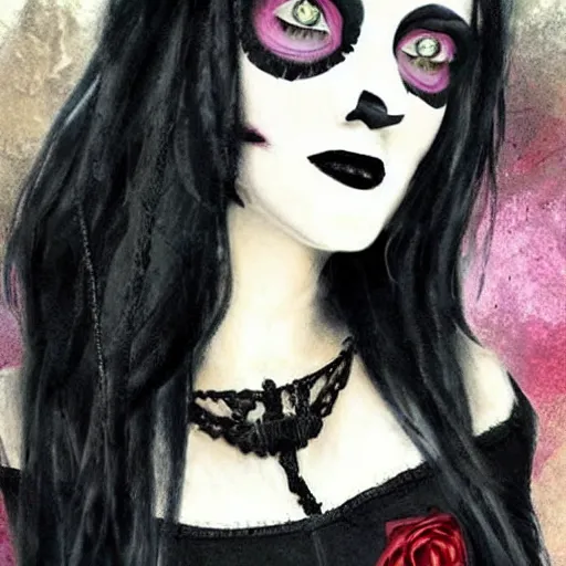 Image similar to goth woman