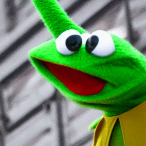 Prompt: kermit the frog at chernobyl reactor 4