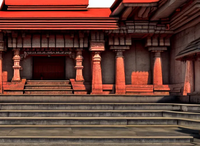 Prompt: kamakhya temple, guwahati ; unreal engine 5, octane render, nanite ; global illumination ray traced ; natural sunny lighting