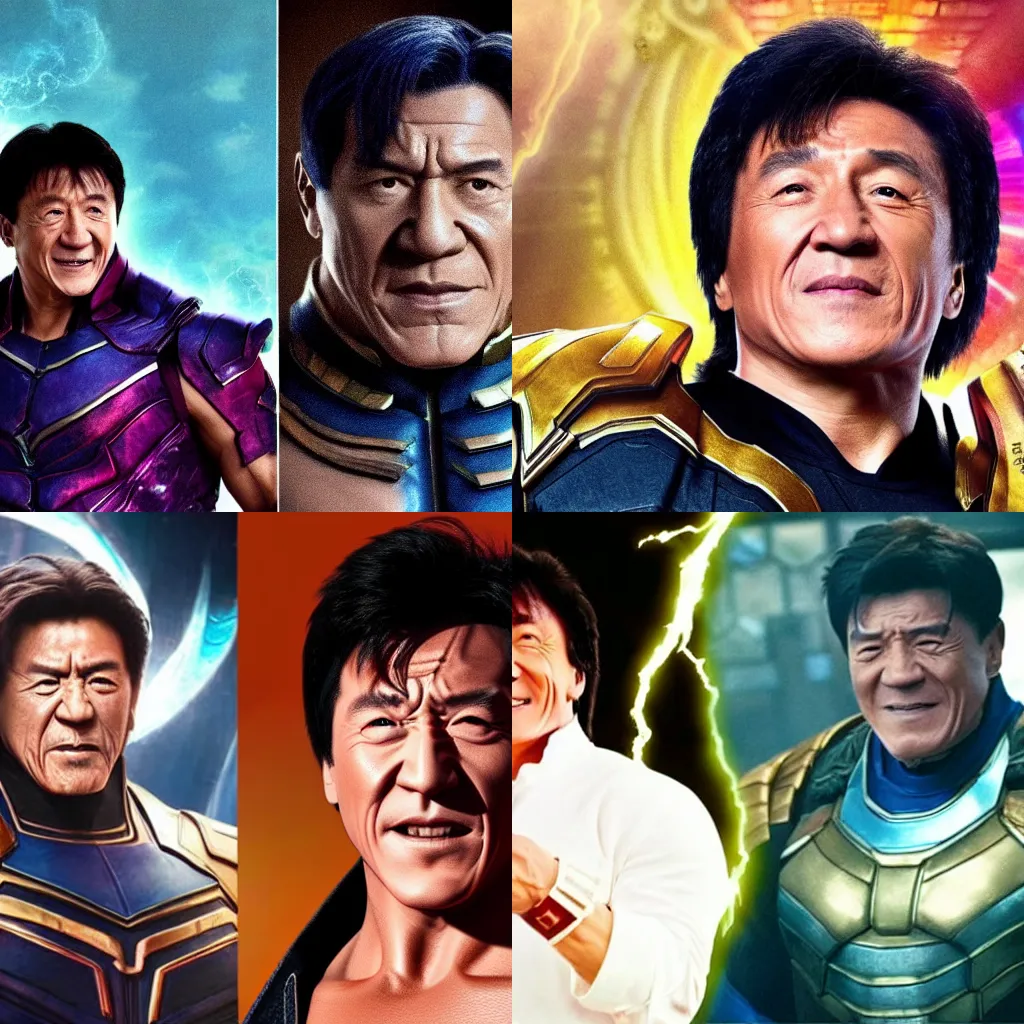 Prompt: Jackie chan as thanos