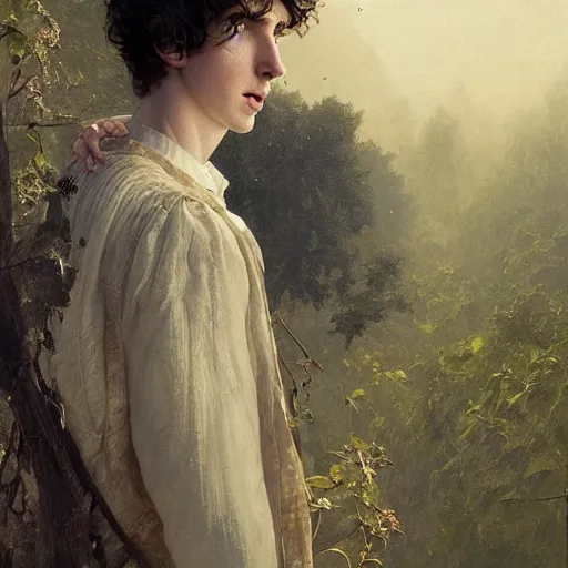 Prompt: portrait of a hybrid of benedict cumberbatch and freddie highmore and timothee chalamet, photo realistic, highly detailed, perfect face, fine details, by carl spitzweg, ismail inceoglu, vdragan bibin, hans thoma, greg rutkowski, alexandros pyromallis