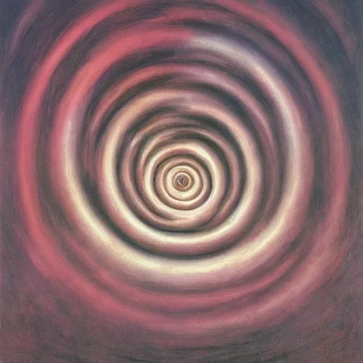 Image similar to a very very beautiful vortex in the style of Zdzisław Beksiński,