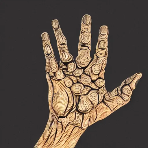 Prompt: human hand, 5 fingers, intricate, highly detailed, photorealistic,