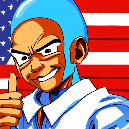 Image similar to Obama as Krillin, 4k