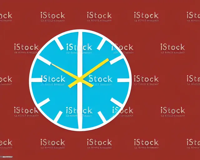 Image similar to The religious symbol for a clock based cult, vector art