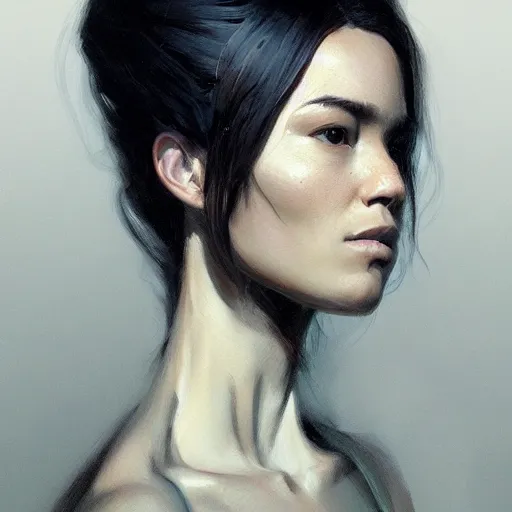 Image similar to portrait of a woman by greg rutkowski, naomi nagata from the expanse book series, very tall and slender, highly detailed portrait, scifi, digital painting, artstation, concept art, smooth, sharp foccus ilustration, artstation hq