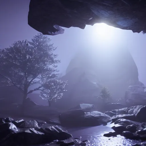 Prompt: a mysterious gem, crystal, dramatic lighting, unreal engine, photorealistic, hyperrealistic, fog, ray tracing