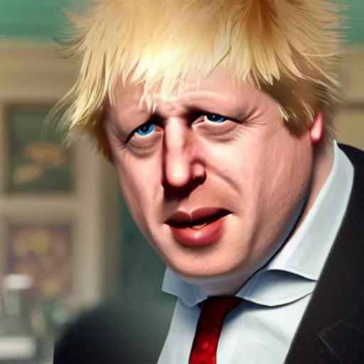 Image similar to Boris Johnson in Zelda 3d, gameplay footage
