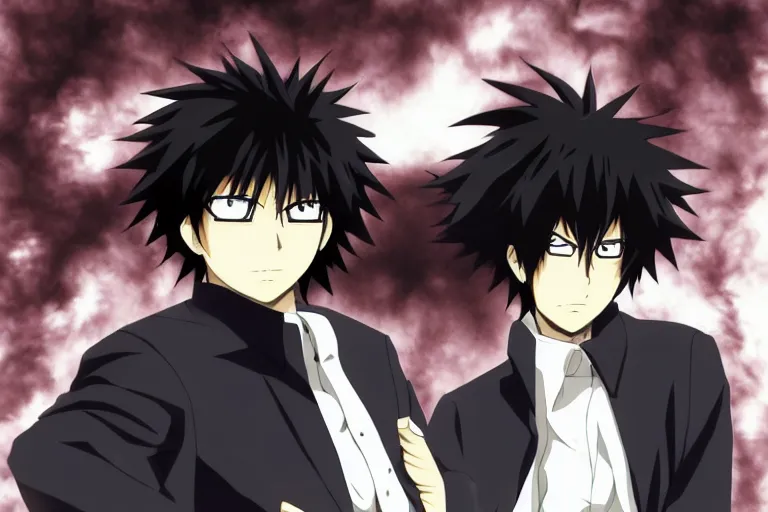 Image similar to hijikata toushirou, anime, short black hair, katekyo hitman reborn