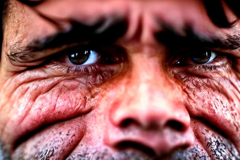 Image similar to Closeup Portrait of a sad Justin Trudeau, crying, half face, by Steve McCurry, supersharp, crisp, 8K, award winning portrait