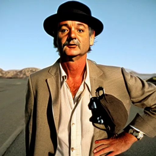 Image similar to bill murray in fear and loathing