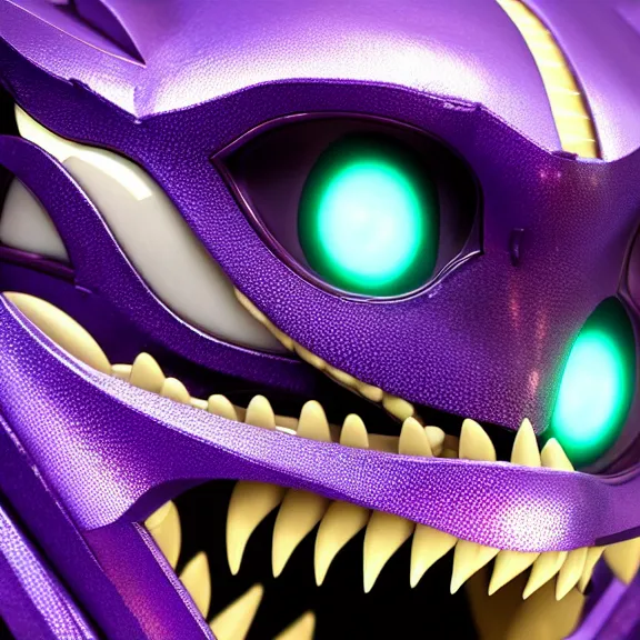 Prompt: high quality close up headshot of a cute beautiful stunning robot anthropomorphic female dragon, with sleek silver armor, purple flesh, glowing LED eyes, facing the camera, high quality maw open and about to eat you, you being dragon food, the open maw being detailed and soft, with purple mawflesh, sharp teeth, soft lulling tongue, highly detailed digital art, furry art, anthro art, sci fi, warframe art, destiny art, high quality, 3D realistic, dragon mawshot, maw art, furry mawshot, macro art, dragon art, Furaffinity, Deviantart