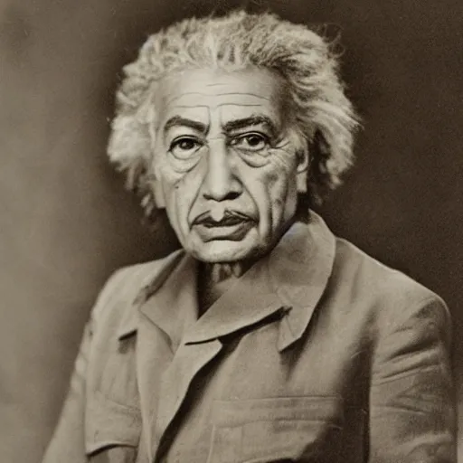 Image similar to maori moko einstein portrait 1 9 4 3