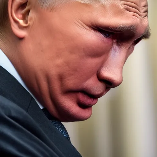 Image similar to Putin crying, (EOS 5DS R, ISO100, f/8, 1/125, 84mm, postprocessed)