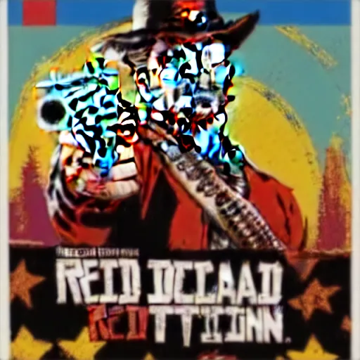 Prompt: Cover art of Red Dead Redemption 3, no text, Keanu Reeves as the main character