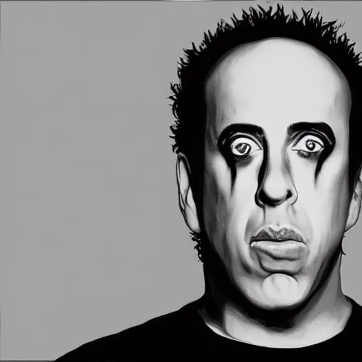 Prompt: mudvayne except it's jerry seinfeld hyperrealism