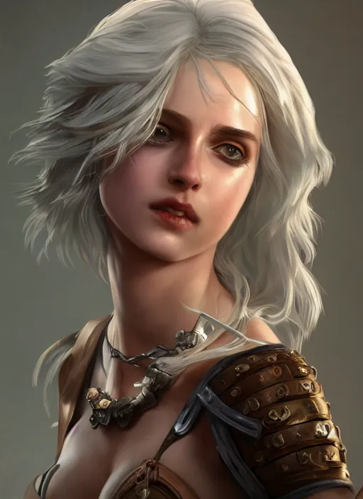 Prompt: ciri, from league of legends, hyper detailed, digital art, trending in artstation, cinematic lighting, studio quality, smooth render, fluorescent skin, unreal engine 5 rendered, octane rendered, art style by klimt and nixeu and ian sprigger and wlop and krenz cushart