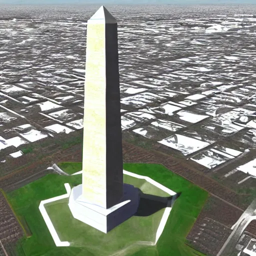 Prompt: 3d scan of the Washington monument