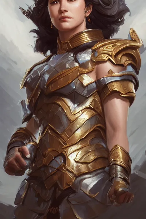 Image similar to amazon valkyrie athena, d & d, fantasy, portrait, highly detailed, headshot, digital painting, trending on artstation, concept art, sharp focus, illustration, art by artgerm and greg rutkowski and magali villeneuve