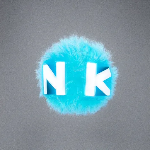 Prompt: nike logo made of very fluffy cyan faux fur placed on reflective surface, professional advertising, overhead lighting, heavy detail, realistic by nate vanhook, mark miner