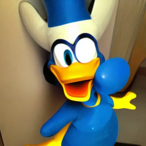 Image similar to Donald Duck as a real human being