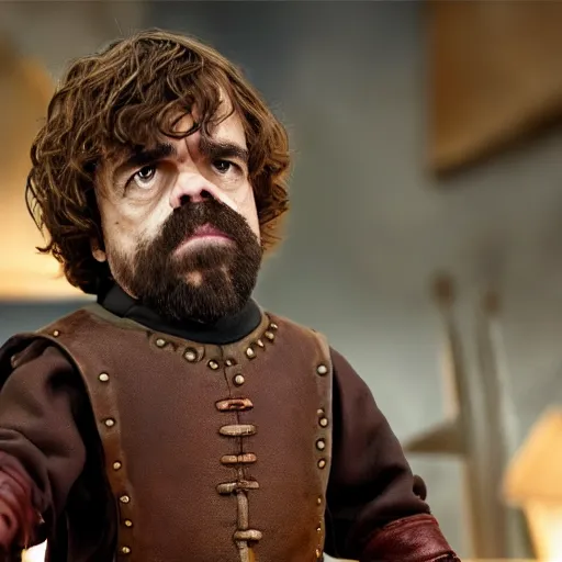 Image similar to peter dinklage by terry gilliam, hd, detailed, 4 k, award winning, cartoon