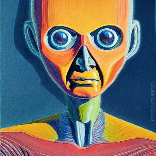 Image similar to alien by wayne thiebaud