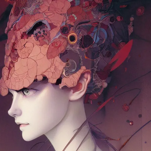 Image similar to portrait soft light painted by james jean and katsuhiro otomo and erik jones, inspired by victorian anime, smooth face feature, intricate oil painting, high detail illustration, sharp high detail, manga and anime 1 9 9 9