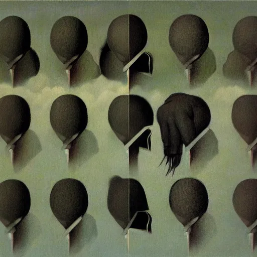 Prompt: magritte style surrealist art