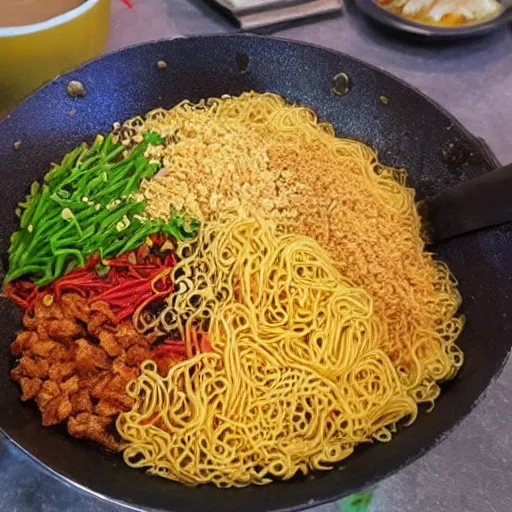 Prompt: very tempting Indomie goreng