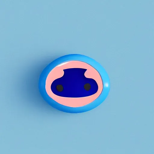 Prompt: the most cutest adorable happy picture of a blue ball face, key hole on blue ball, locklegion, lock for face, keyhole faceial movement, chibi style, adorably cute, enhanched, deviant adoptable, digital art Emoji collection