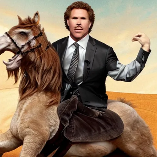 Image similar to will ferrell as a centaur