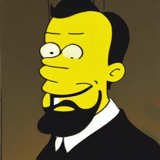 Prompt: portrait of a man that look exactly like Home Simpson would do if he was a real person