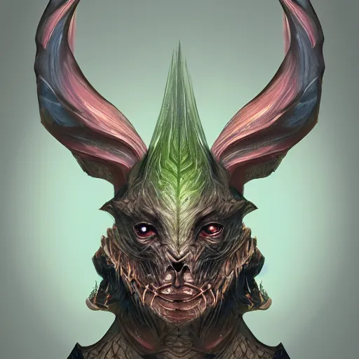 Image similar to a highly detailed headshot portrait of a fantasy creature concept art