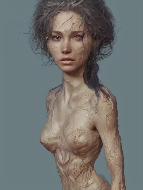 Image similar to wanda, au naturel, hyper detailed, digital art, trending in artstation, cinematic lighting, studio quality, smooth render, unreal engine 5 rendered, octane rendered, art style by klimt and nixeu and ian sprigger and wlop and krenz cushart