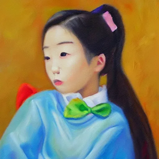 Image similar to oil painting ¥¥¥¥ kaikai kiki